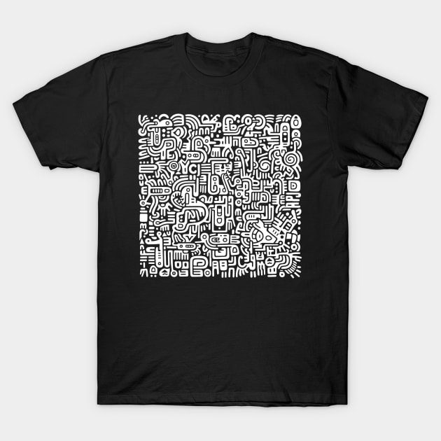 Pop Art Abstract (Haring Inspired) T-Shirt by n23tees